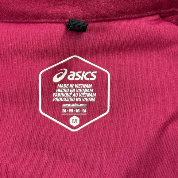 Asics Burgundy Sleeveless Vest - Picture 4 of 4